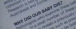 I'm Sorry Your Baby is Dead But I Can't Tell You Why
